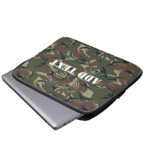 Funda Para Portátil Camuflaje verde forestal británico 95