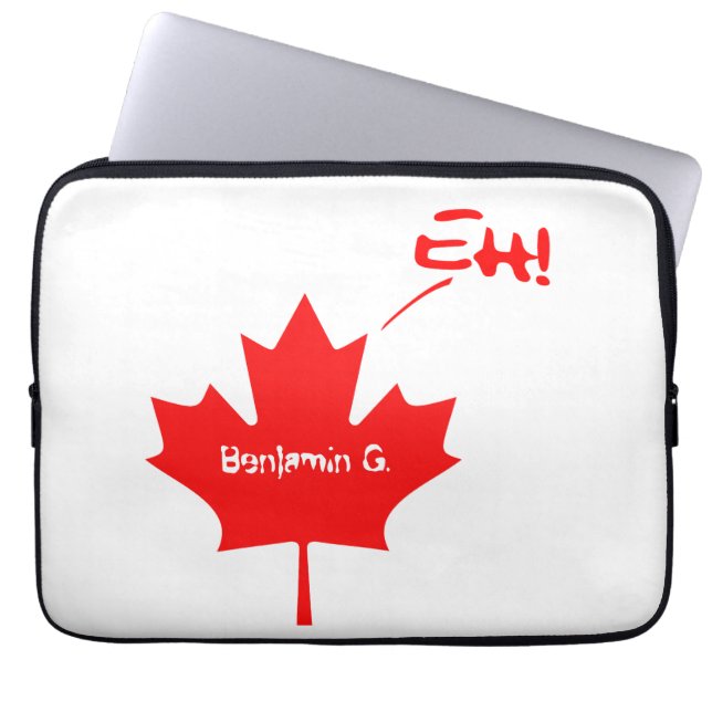 Funda Para Portátil ¡Canadá Eh! Orgullo canadiense divertido (Frente)