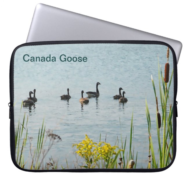 Funda Para Portátil Canada Geese And Cattails (Frente)