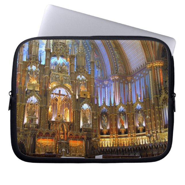 Funda Para Portátil Canadá, Quebec, Montreal. Interior de Notre (Frente)