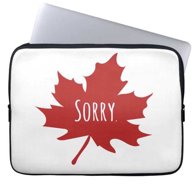 Funda Para Portátil Canadiense gracioso (Frente)