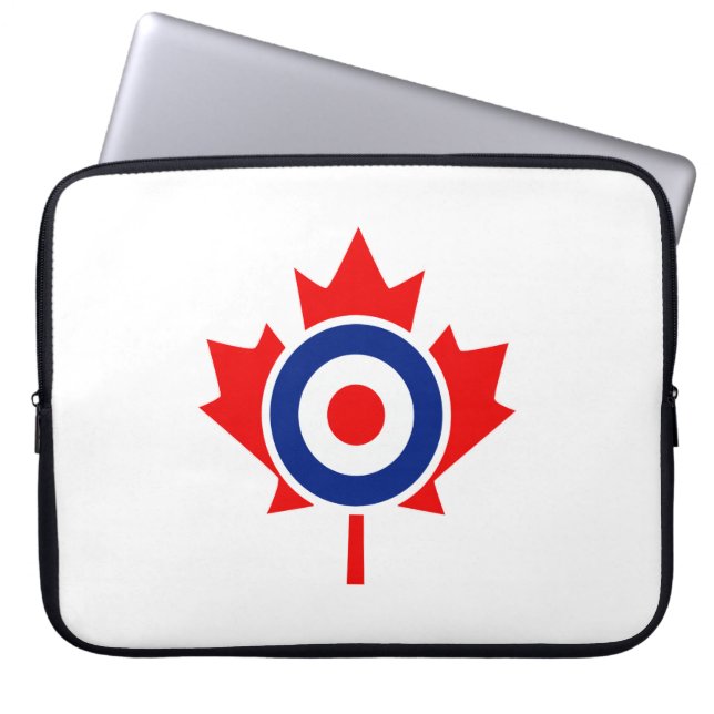 Funda Para Portátil Canadiense Maple Leaf Roundel Mod CANADA (Frente)