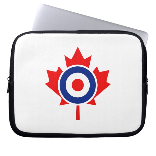 Funda Para Portátil Canadiense Maple Leaf Roundel Mod CANADA (Frente)