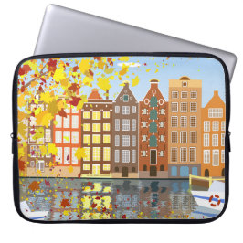 Funda Para Portátil Canal de la ciudad de Amsterdam Manga de portátil 
