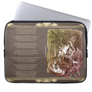 Funda Para Portátil Canción Jabberwocky de Alicia en el País de las Ma