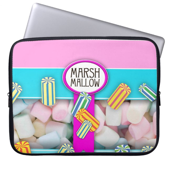 Funda Para Portátil Candy Box Marshmallow Laptop Bag (Frente)