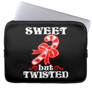 Funda Para Portátil Candy Cane Sweet Pero Twist Funny Navidades