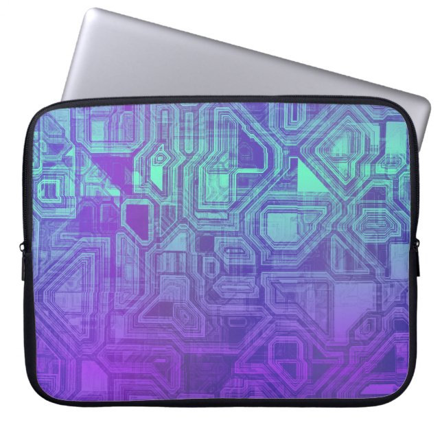 Funda Para Portátil candy circuits - berry blue : electronics Bag (Frente)
