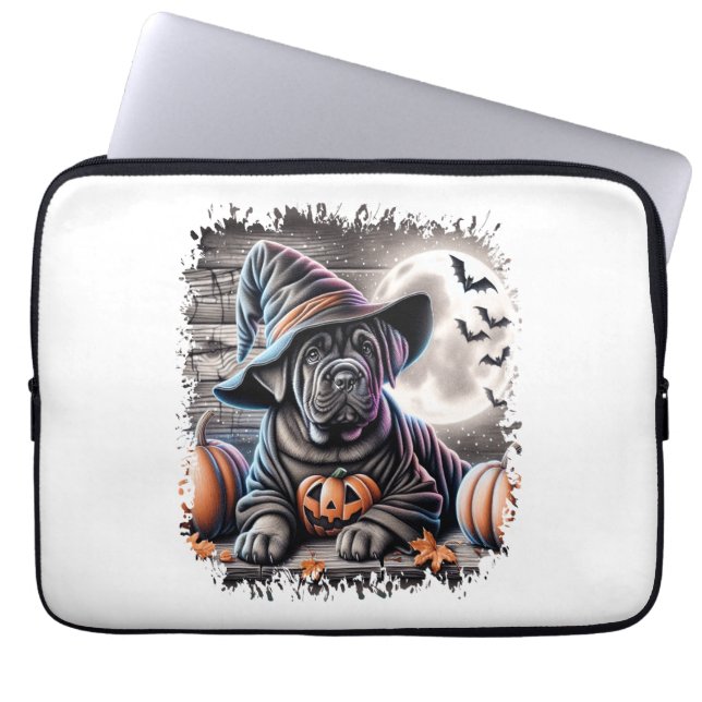Funda Para Portátil Cane Corso Dog Halloween (Frente)