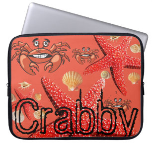 Funda Para Portátil Cangrejo de la manga para portátiles, Naranja de S