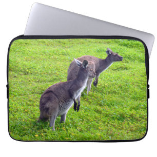 Funda Para Portátil Canguros australianos grises salvajes,