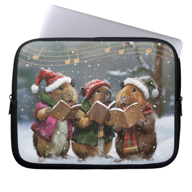 Funda Para Portátil Cantantes de Pig Carol de Guinea (Frente)