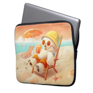 Funda Para Portátil Canto sonriente - Modo playa activado