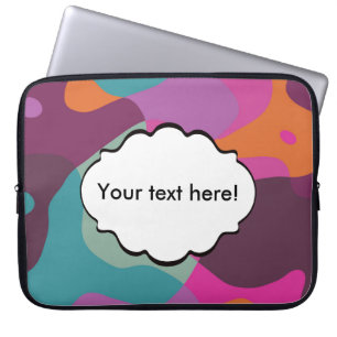 Funda Para Portátil Caos en los colores retro