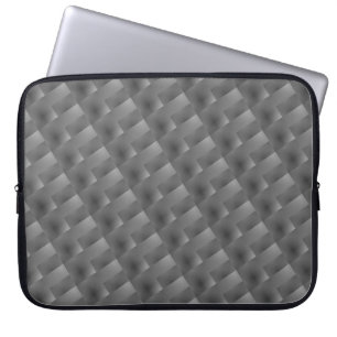 Funda Para Portátil Capa de Laptop cinza, retângulos, relevo