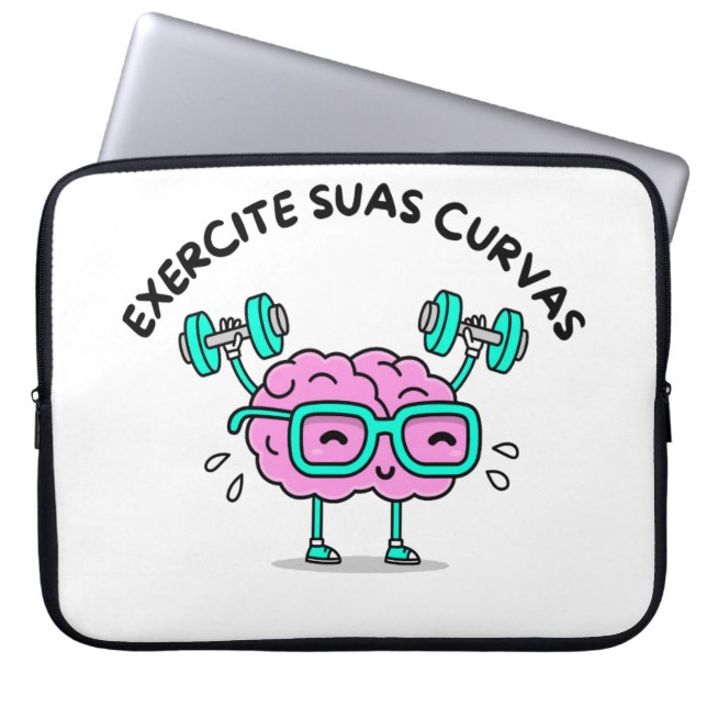 Funda Para Portátil Capa Laptop 15 polegadas Exercite Suas Curvas (Frente)