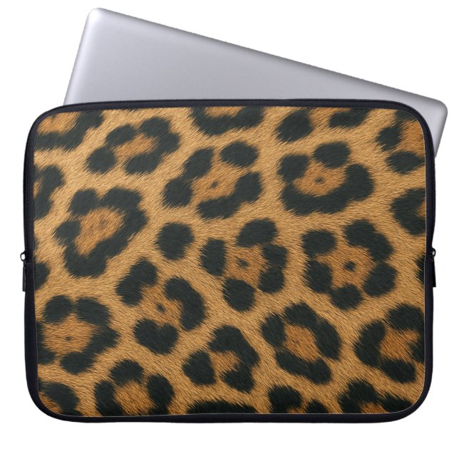 Funda Para Portátil Capa para laptop Textura de Pele de Leopardo  (Frente)