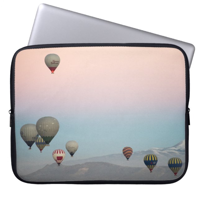 Funda Para Portátil Capadocia. Vuelo en globo (Frente)