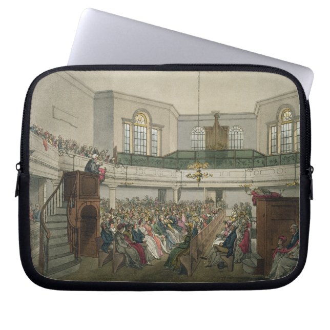 Funda Para Portátil Capilla de Magdalen, del 'microcosmos de Ackermann (Frente)