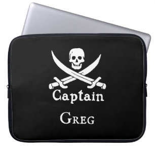 Funda Para Portátil Capitán pirata personalizado