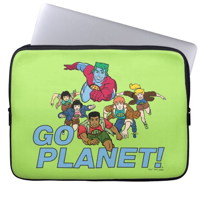 Funda Para Portátil Capitán Planeta y los planetarios - ¡Vamos Planeta (Frente)