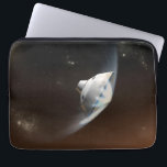 Funda Para Portátil Cápsula de aeródromo de Marte Science Laboratory 2<br><div class="desc">Concepto de artista que representa la interacción de la nave espacial del Laboratorio Científico de Marte con la atmósfera superior de Marte durante la entrada, descenso y aterrizaje de la resaca de curiosidad en la superficie marciana. En esta escena, la fricción con la atmósfera marciana está frenando el descenso de...</div>