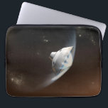 Funda Para Portátil Cápsula de aeródromo de Marte Science Laboratory 2<br><div class="desc">Concepto de artista que representa la interacción de la nave espacial del Laboratorio Científico de Marte con la atmósfera superior de Marte durante la entrada, descenso y aterrizaje de la resaca de curiosidad en la superficie marciana. En esta escena, la fricción con la atmósfera marciana está frenando el descenso de...</div>