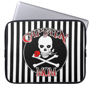 Funda Para Portátil Captain Mom Laptop Sleeve