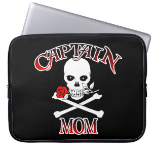 Funda Para Portátil Captain Mom Laptop Sleeve
