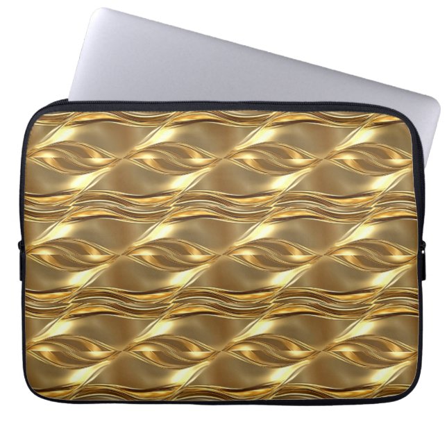 Funda Para Portátil Captivating gold pattern (Frente)