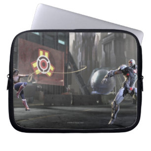 Funda Para Portátil Captura de pantalla: Mujer Maravilla vs Ciborg 2