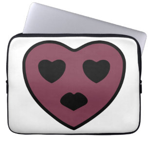 Funda Para Portátil Cara de corazón