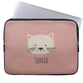 Funda Para Portátil Cara de gato caprichosa