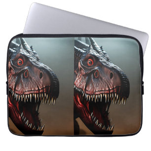Funda Para Portátil Cara de miedo al rex de Tyrannosaurus, manga para