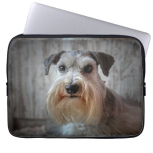 Funda Para Portátil Cara del perro Schnauzer