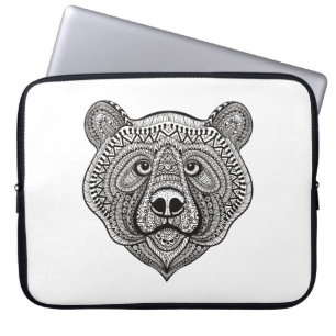 Funda Para Portátil Cara inspirada del oso