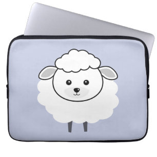 Funda Para Portátil Cara lanosa linda del cordero