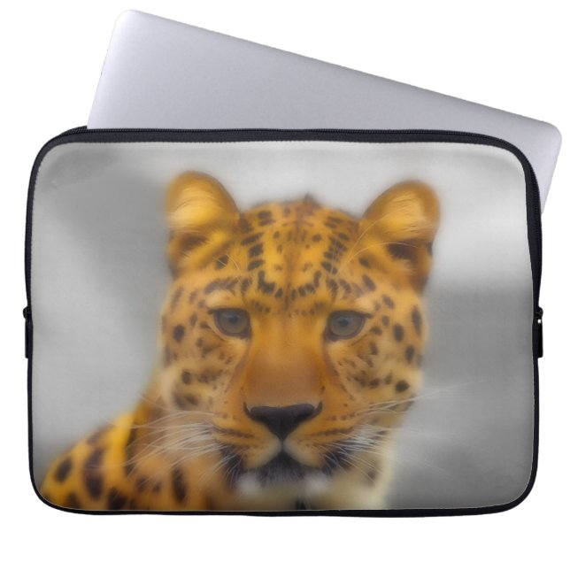 Funda Para Portátil Cara leopardo (Frente)