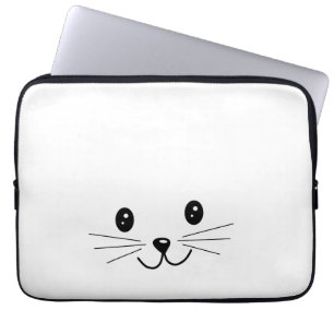 Funda Para Portátil Cara linda del gato