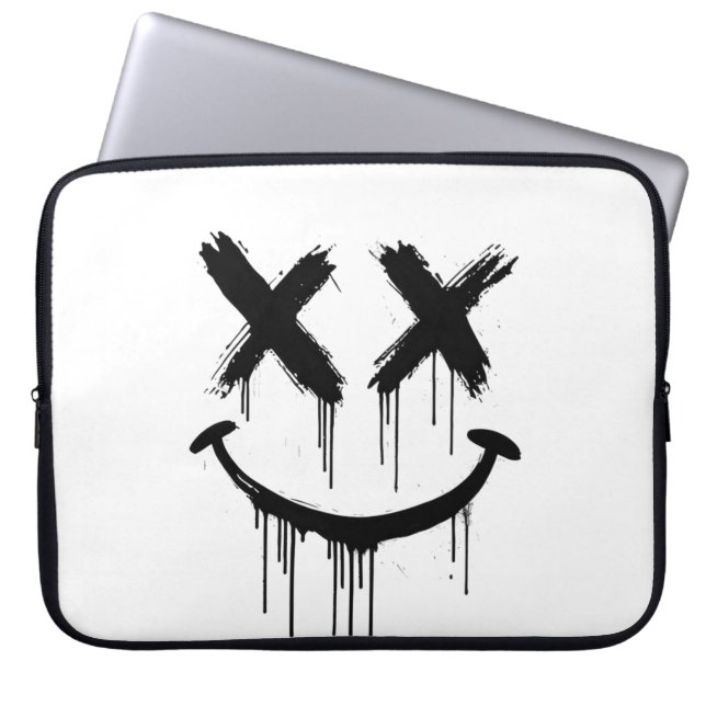 Funda Para Portátil Cara sonriente. (Frente)