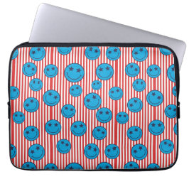 Funda Para Portátil Cara sonriente retro patriota
