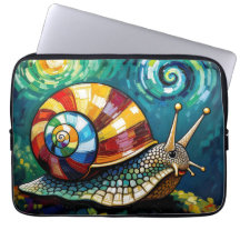Caracol caprichoso con impasto vibrante y colorido