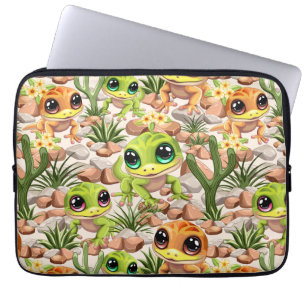 Funda Para Portátil Caracteres de dibujos animados de Baby Geckos Cute