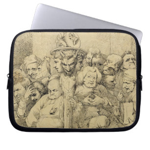 Funda Para Portátil Caracteres literarios montados alrededor del