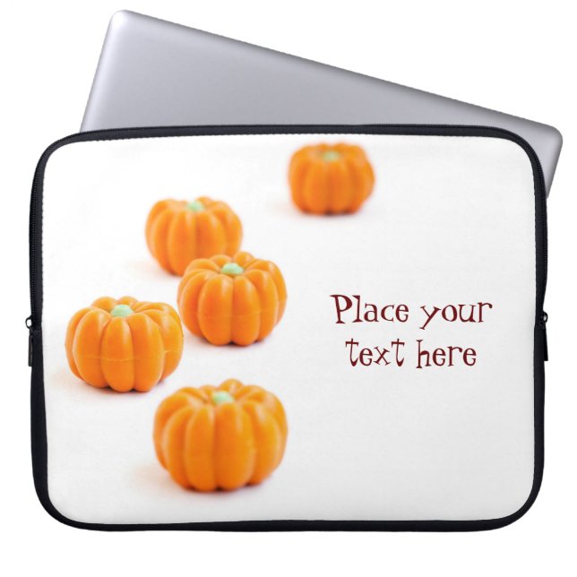 Funda Para Portátil Caramelos de calabaza de Halloween (Frente)