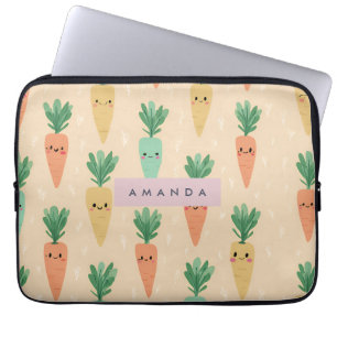 Funda Para Portátil Caras de garganta personalizadas de Kawaii Pastel