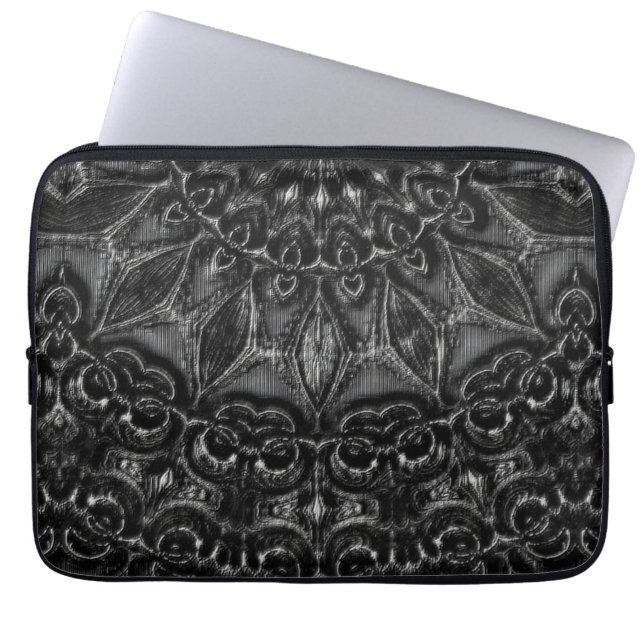 Funda Para Portátil Carbón Mandala (Frente)