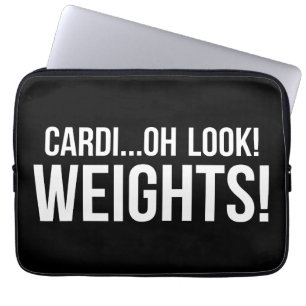 Funda Para Portátil Cardio vs Weights - Divertido entrenamiento de gim