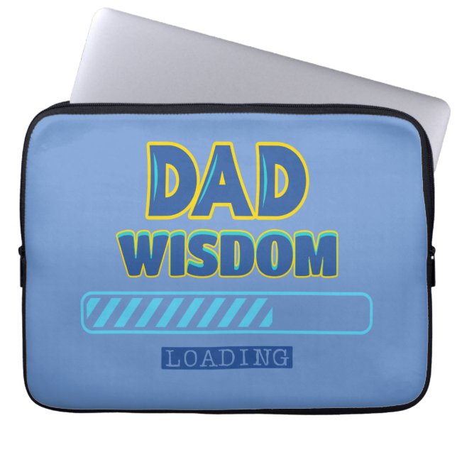 Funda Para Portátil Carga de Sabiduría de Papá (Frente)