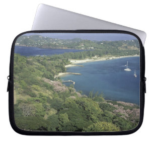 Funda Para Portátil Caribe, Indias Occidentales, Santa Lucía. Vista de